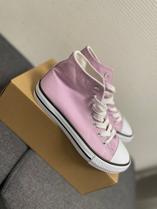 Lilac high top sneakers