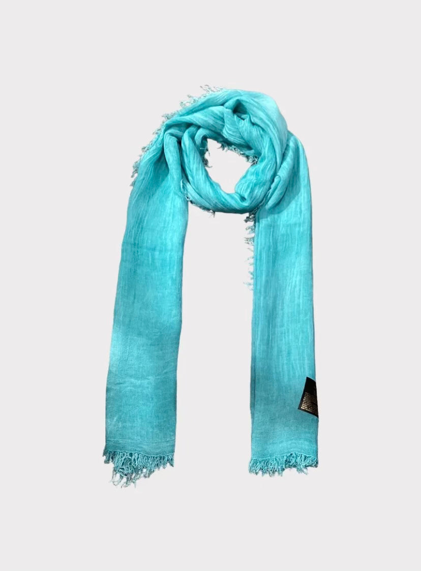 Turquoise blue scarf